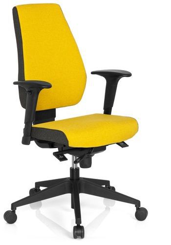 Bürostuhl / Drehstuhl PRO-TEC 500 Stoff dunkelgrau/beige hjh OFFICE