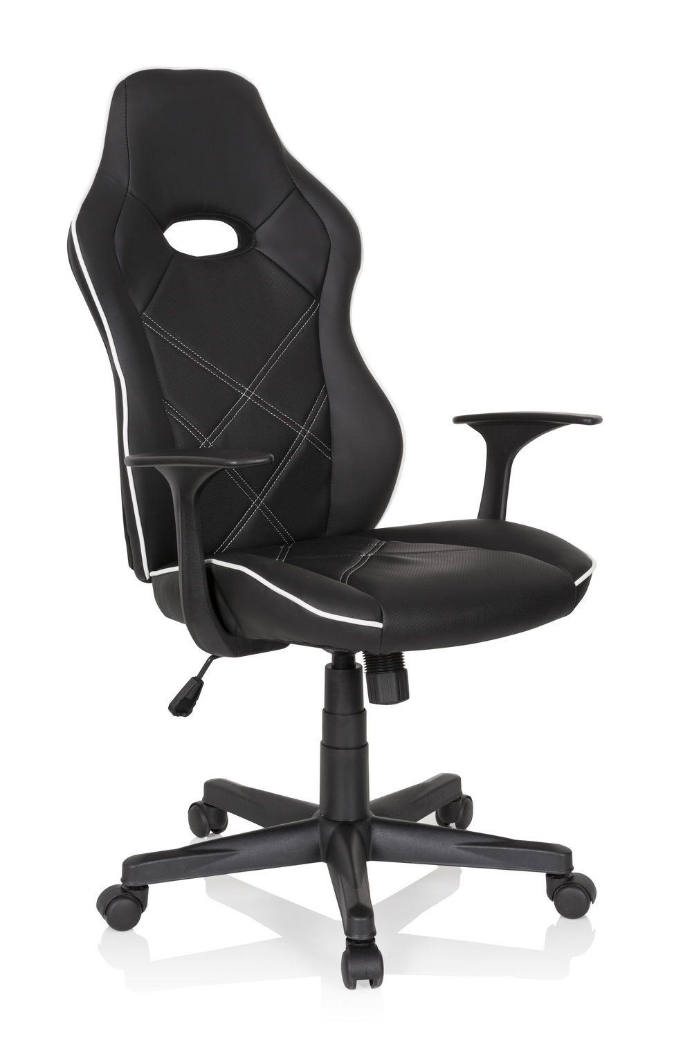 * Gaming Stuhl / Bürostuhl FIRE Kunstleder schwarz / weiß hjh OFFICE
