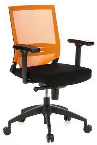 * Bürostuhl / Chefsessel PORTO BASE Sitz Stoff/Rücken Netz schwarz/grün hjh OFFICE