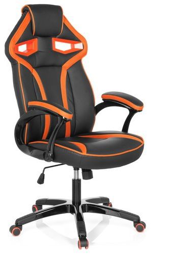 * Gaming Stuhl / Bürostuhl GUARDIAN Kunstleder schwarz / orange hjh OFFICE