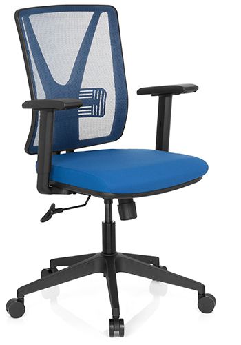 * Bürostuhl / Drehstuhl CARLOW Netzstoff blau hjh OFFICE
