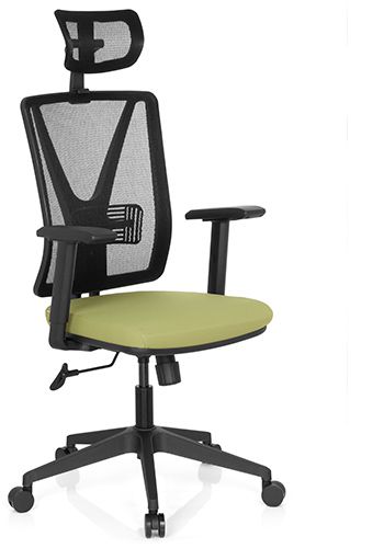 Bürostuhl / Drehstuhl CARLOW PRO Netzstoff schwarz hjh OFFICE