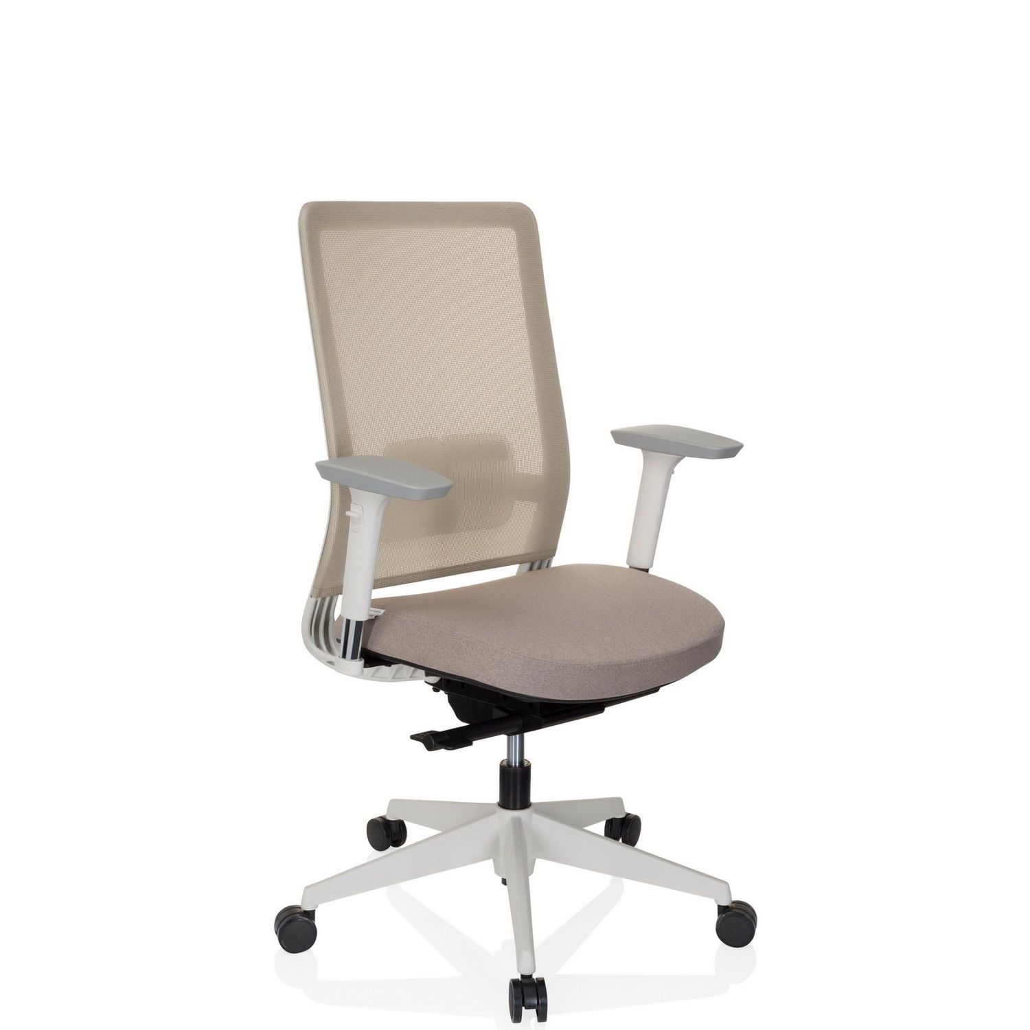 * Bürostuhl / Drehstuhl PURE WHITE Netzstoff / Stoff grün hjh OFFICE