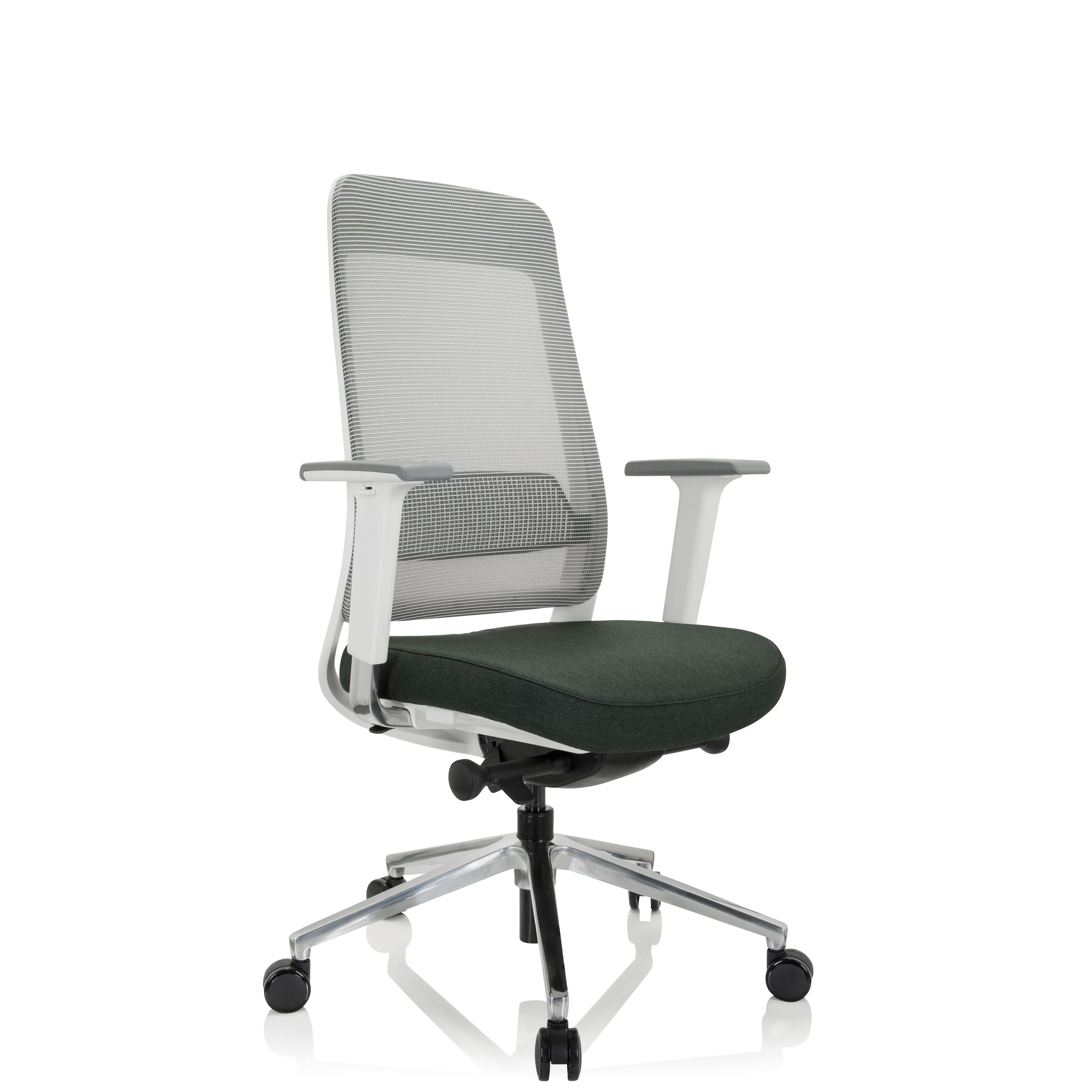 Bürostuhl / Drehstuhl CHIARO T2 WHITE Netzstoff / Stoff hjh OFFICE
