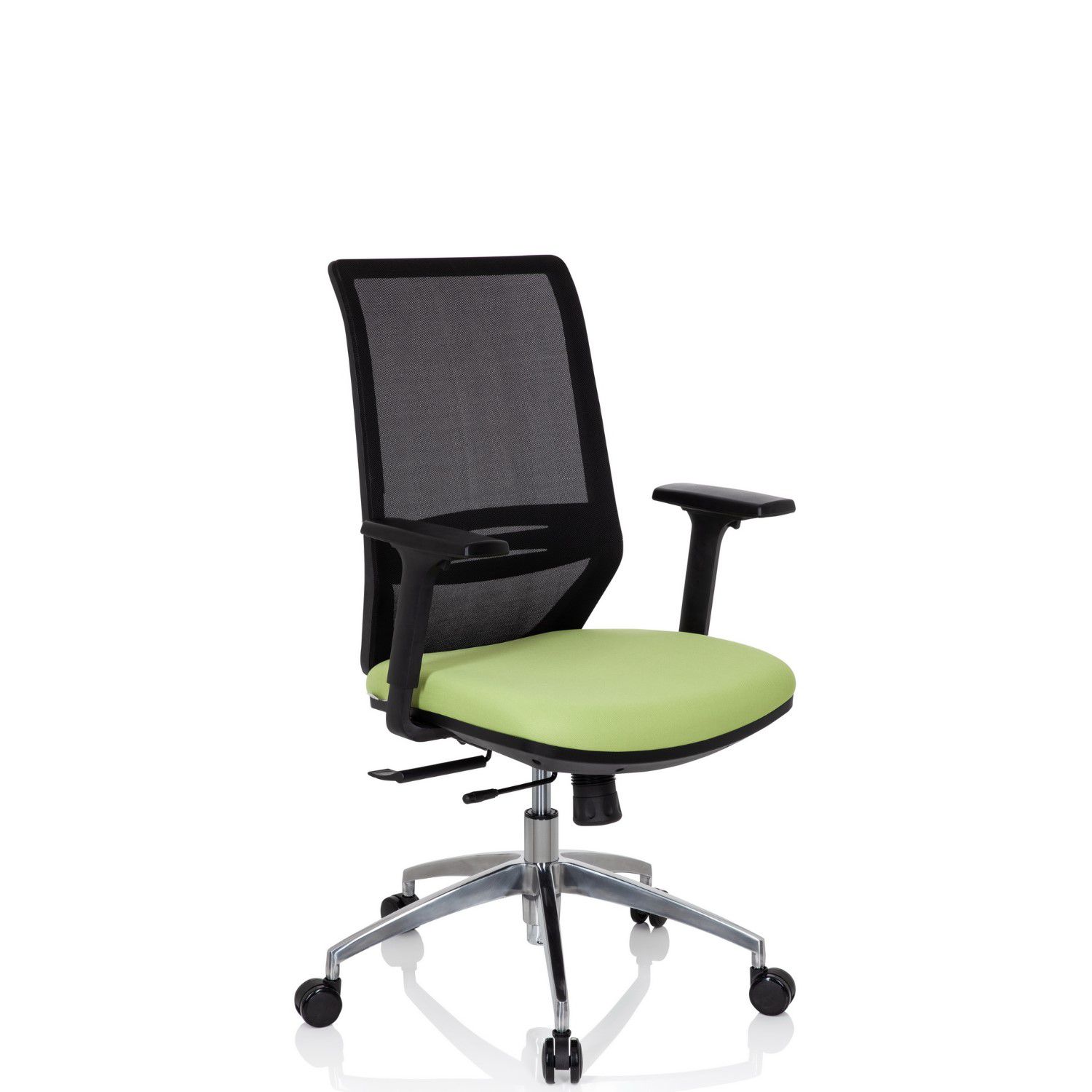 * Bürostuhl / Drehstuhl PROFONDO Netzstoff / Stoff schwarz/grün hjh OFFICE