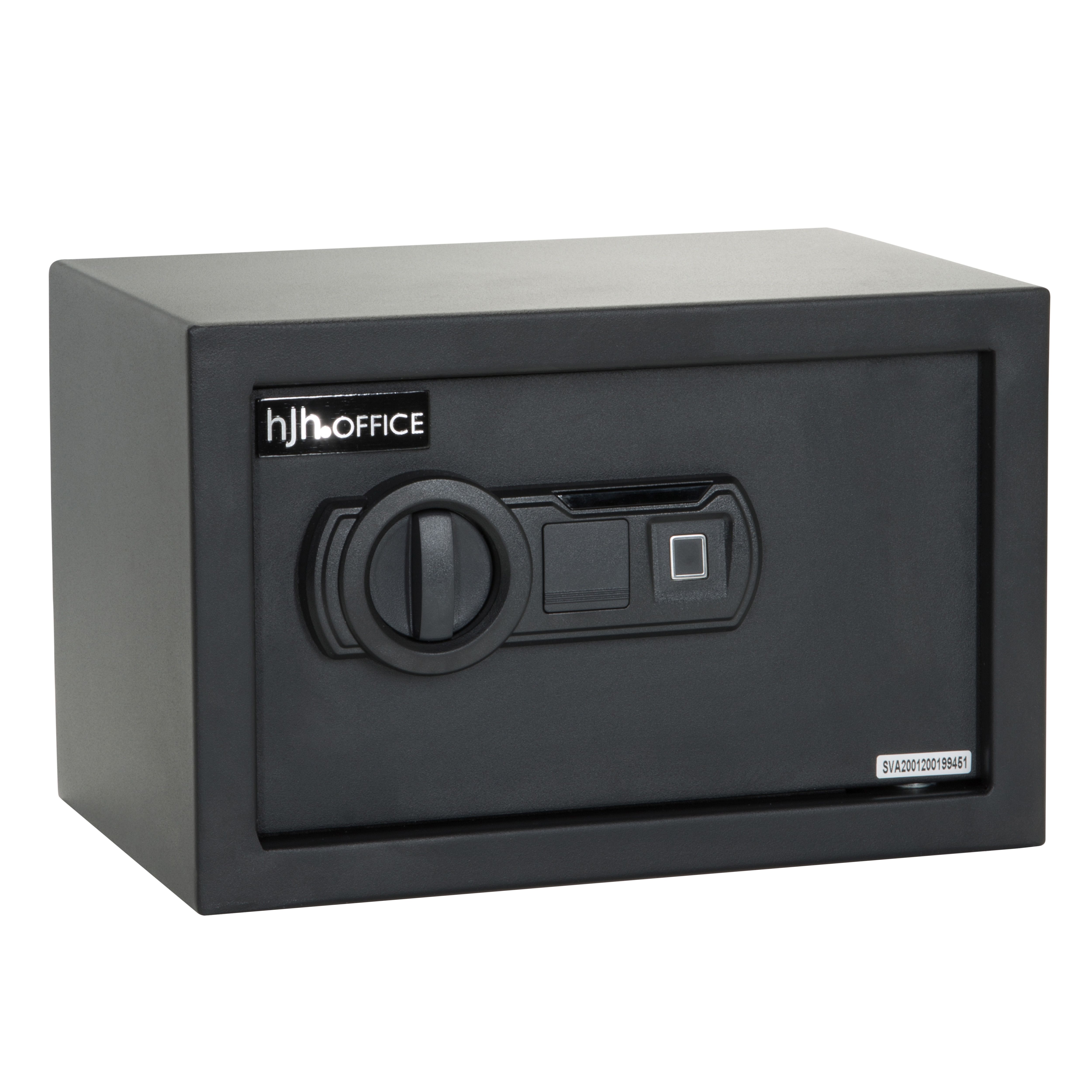 Safe / Tresor SAFE COMPACT II 8,5l mit Fingerabdruck-Sensor schwarz hjh OFFICE