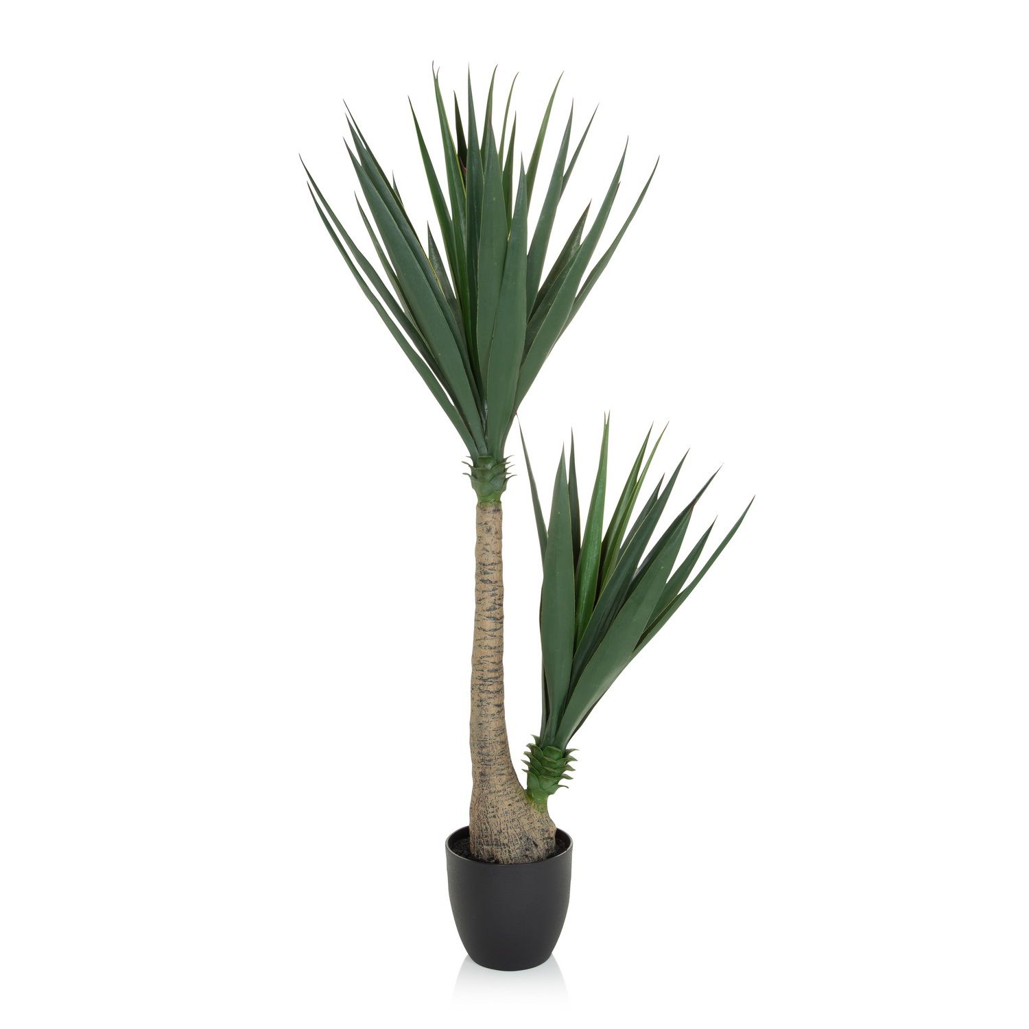 Kunstpflanze / Kunstbaum YUCCA Palmlilie grün hjh OFFICE