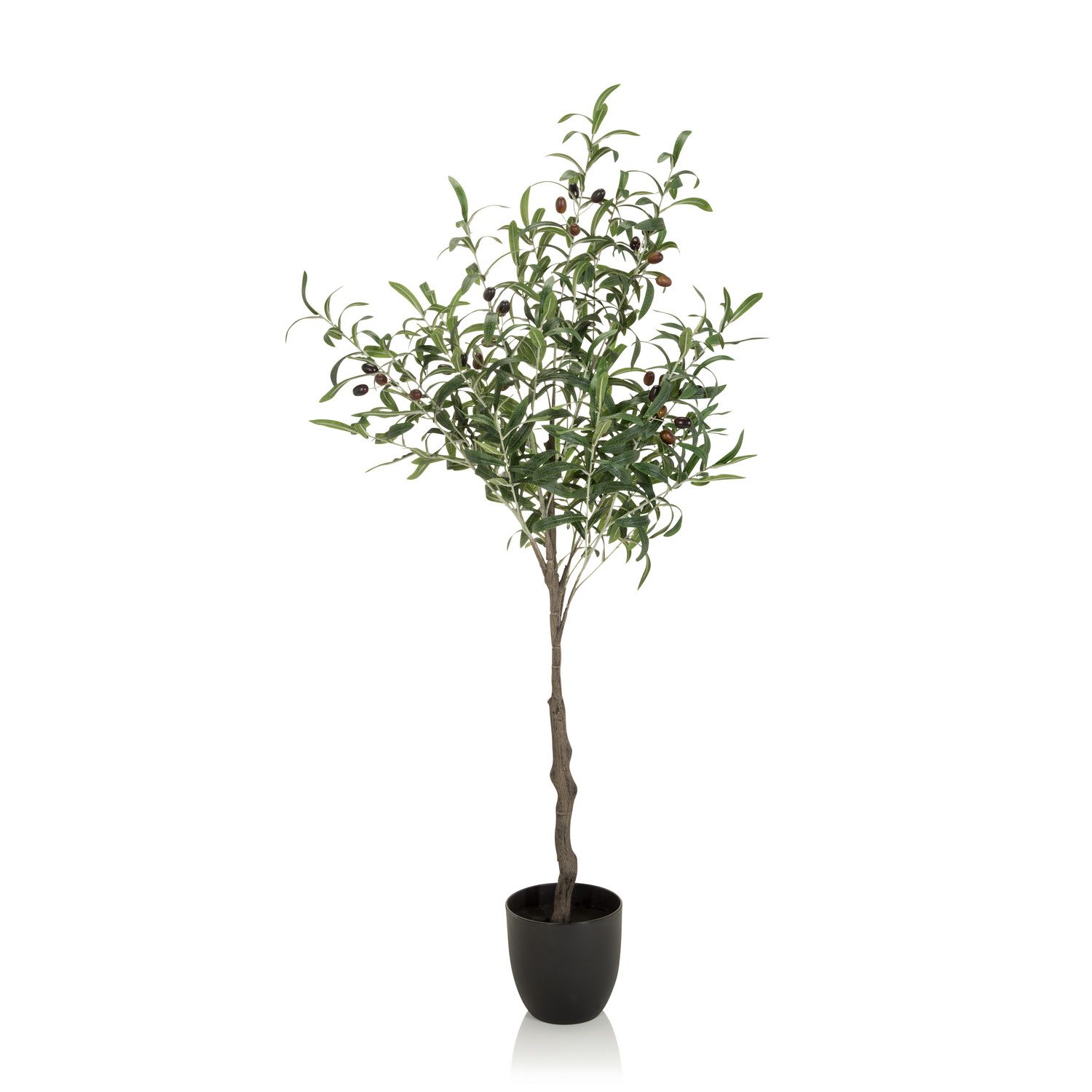 Kunstpflanze / Kunstbaum OLIVE Kunststoff grün 120 cm hjh OFFICE