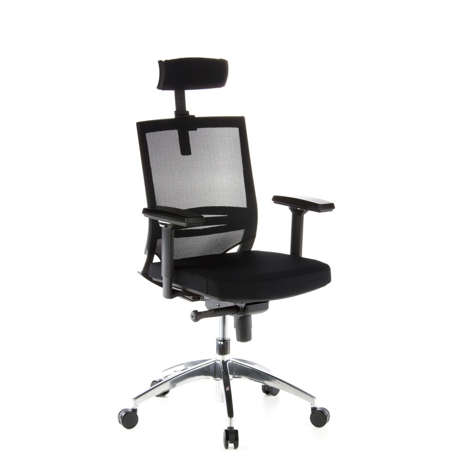 Bürostuhl / Chefsessel PORTO MAX Sitz Stoff / Rücken Netz hjh OFFICE